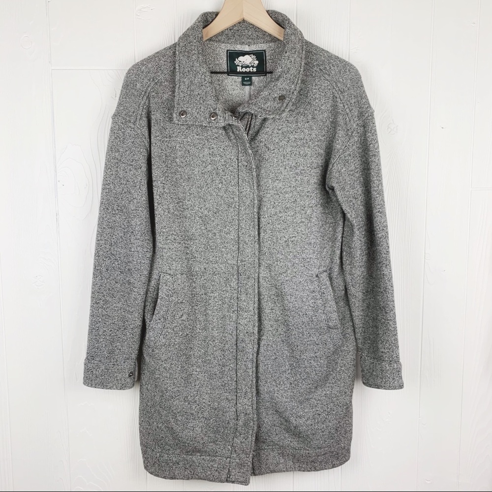 Roots Canada Longline Sweatshirt Jacket